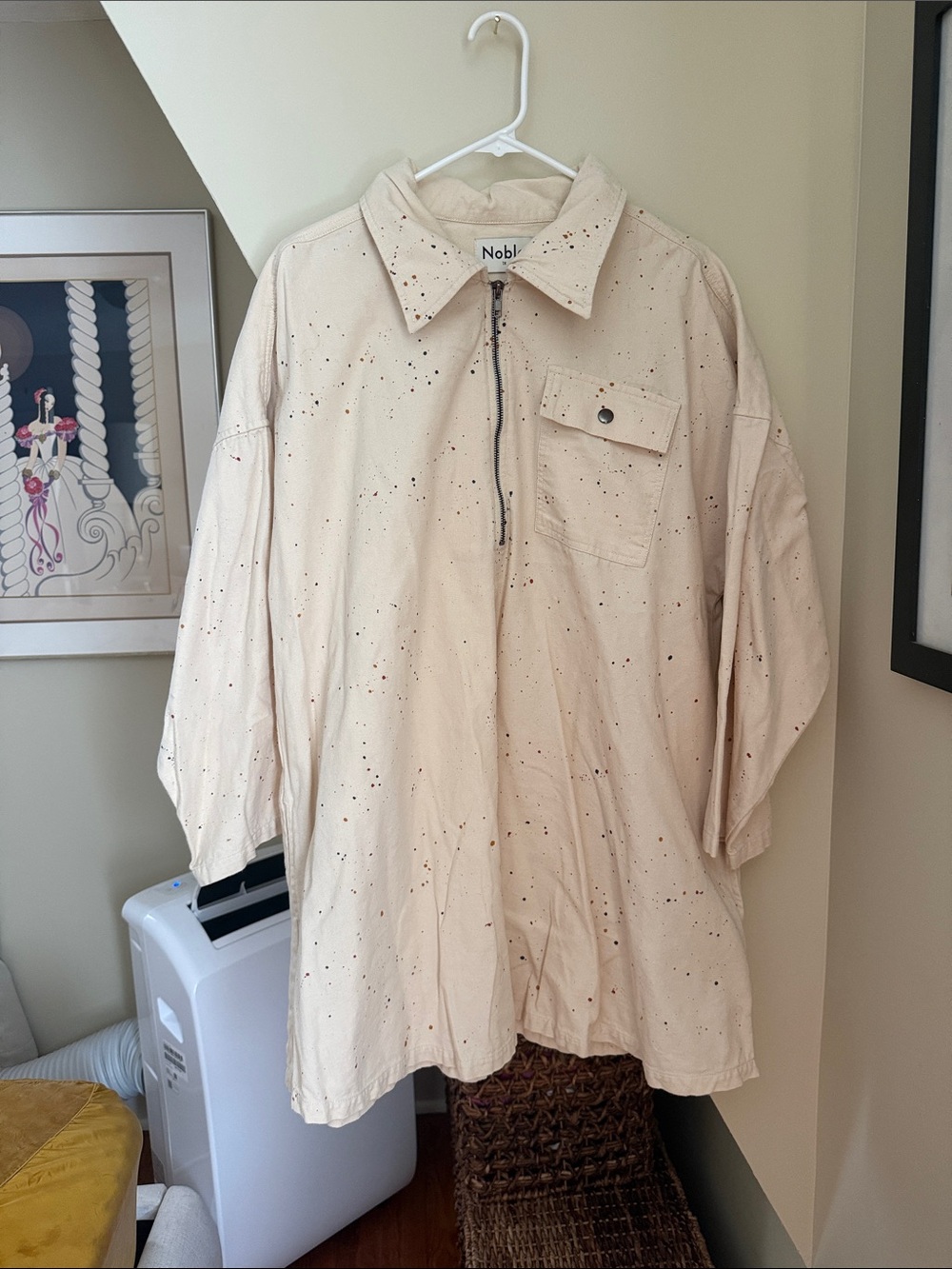 Noble Mini Smock Dress- Splatter Print- Size 1x